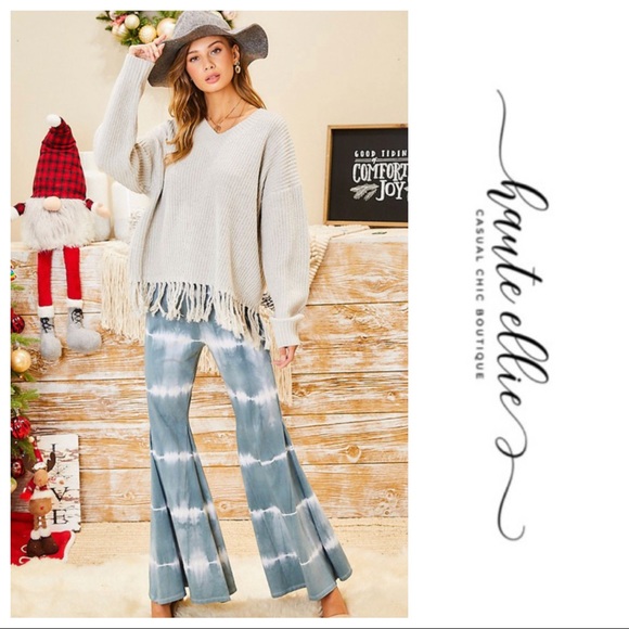 Roadside Wide Tie Dye Casual Chic Pants - Picture 8 of 10